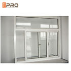 Malowane proszkowo wnętrze biura Aluminiowe okna przesuwne Dostosowany rozmiar mechanizmu przesuwnego okna przesuwnego okno przesuwne