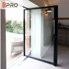 Przerwa termiczna Nowoczesne aluminiowe drzwi obrotowe Low - E Glass do sklepu / podwójne drzwi obrotowe drzwi przednie drzwi obrotowe aluminiowe