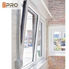 Wodoodporne uchylne i obrotowe aluminiowe okna / komercyjne okna i drzwi