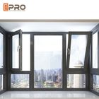 Wodoodporne uchylne i obrotowe aluminiowe okna / komercyjne okna i drzwi
