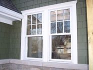 Okno z pojedynczym podwójnym zawieszeniem ISO Wysokie bezpieczeństwo Aluminiowe okna z podwójnymi szybami w kontroli wentylacji