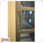 Wielokolorowe drzwi antywłamaniowe na zawiasach, izolacja akustyczna Aluminiowe drzwi przednie ze szkła