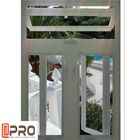 Odporne na kurz aluminiowe górne okno do projektów domowych Dostosowany rozmiar aluminiowe okna zawieszane na górze, a)