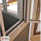 Odporne na kurz aluminiowe górne okno do projektów domowych Dostosowany rozmiar aluminiowe okna zawieszane na górze, a)