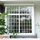 Energooszczędne białe aluminiowe okna przesuwne ze szklanym oknem przesuwnym z odblaskową szybą aluminiowe okno przesuwne