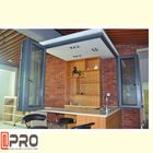 Dźwiękoszczelne aluminiowe okna dwuskrzydłowe z chowanym lub niewidocznym moskitierą komercyjnym bi fold narożny bi fold drzwi