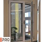 Nowoczesne niestandardowe poziome okna burzowe / aluminiowe okna do domów standardowe aluminiowe rozmiary okien skrzydłowych