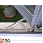 Nowoczesne niestandardowe poziome okna burzowe / aluminiowe okna do domów standardowe aluminiowe rozmiary okien skrzydłowych