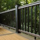 Poręcz schodowa 20 mm Kucie aluminiowej balustrady balkonowej Żelazne tralki schodowe