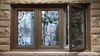 Niestandardowe aluminiowe francuskie okna ze szkła hartowanego