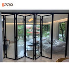 Aluminiowe drzwi składane przesuwne z przeszkleniem mieszkalnym 2 mm