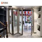 Wnętrze domu Aluminiowe dwuskładane drzwi garażowe Zatwierdzone ISO9001