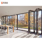 Wnętrze domu Aluminiowe dwuskładane drzwi garażowe Zatwierdzone ISO9001