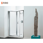 Aluminiowe formowane japońskie przesuwne drzwi łazienkowe dwuskrzydłowe bezramowe szklane przesuwne
