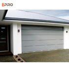 Czarne anodowane 7 X 8 aluminiowe drzwi garażowe Szkło 16 Ft X 7 Ft Materiał budowlany 9X7 Pełny widok