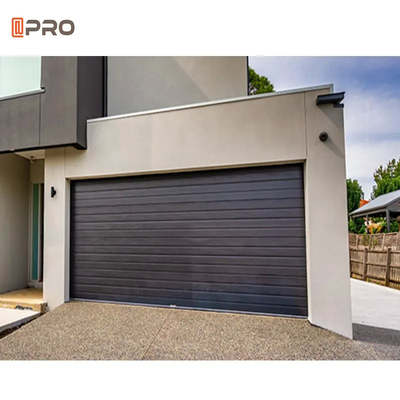 Izolowane zwijane aluminiowe drzwi garażowe Aluminiowe bramy garażowe automatyczne