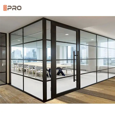 Dźwiękoszczelne nowoczesne ściany biurowe aluminiowe szkło ściany biurowe